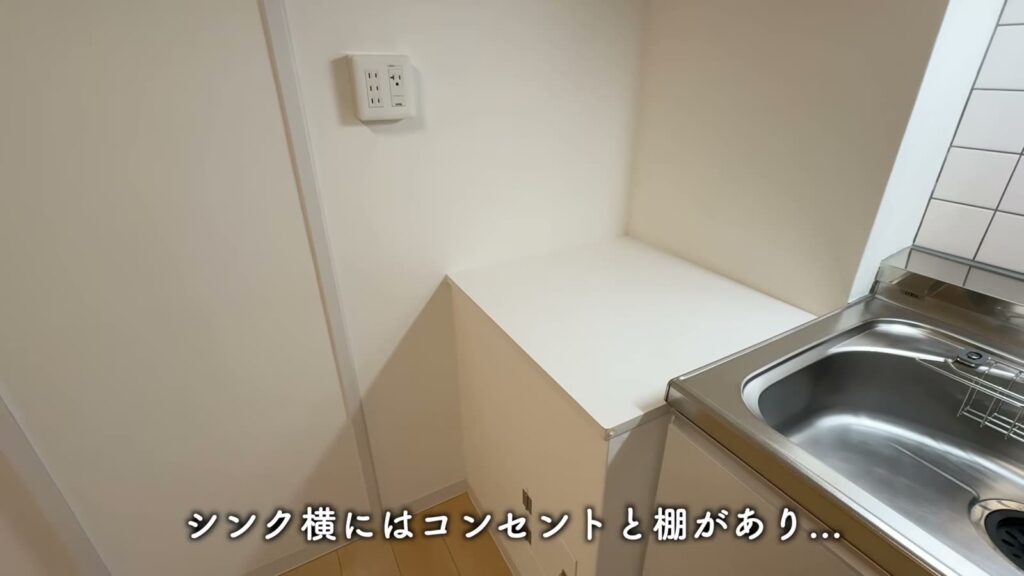 花畑団地 2DKのシンク横