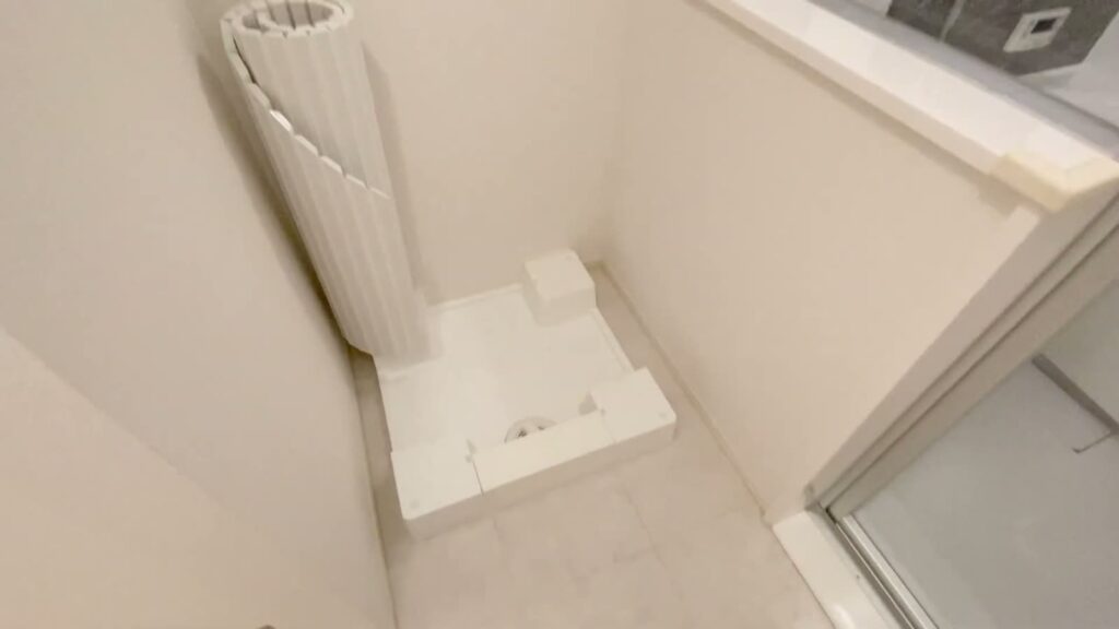 1LDKの洗濯機置き場
