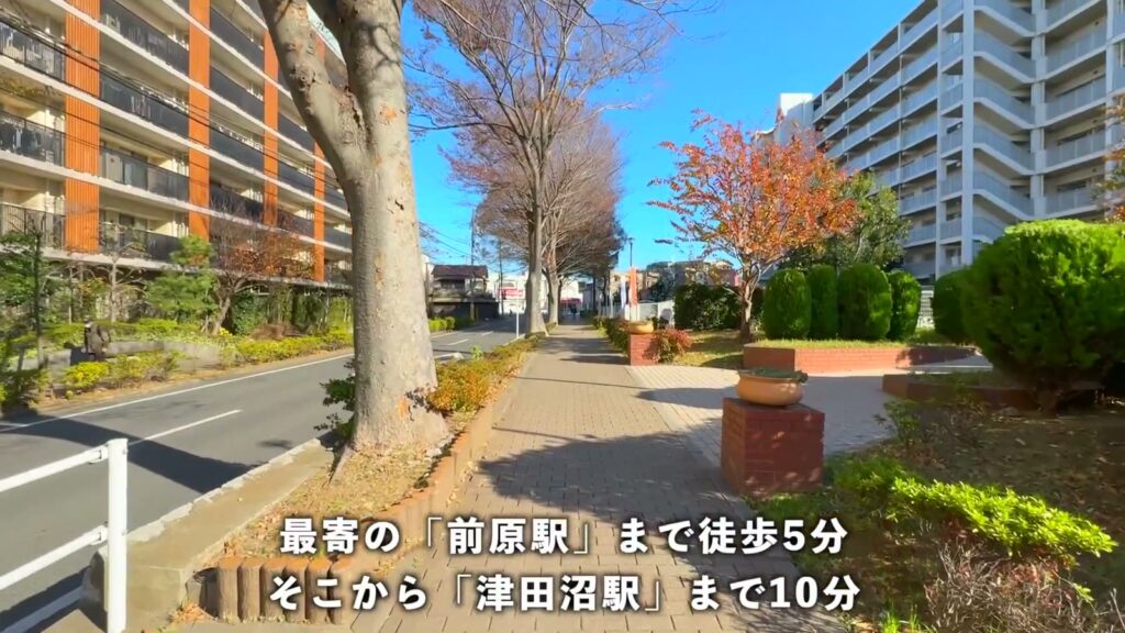 アルビス前原 2DKの駅への道