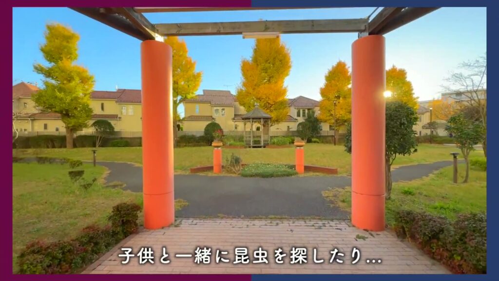 アルビス前原 2DKの敷地内の広場