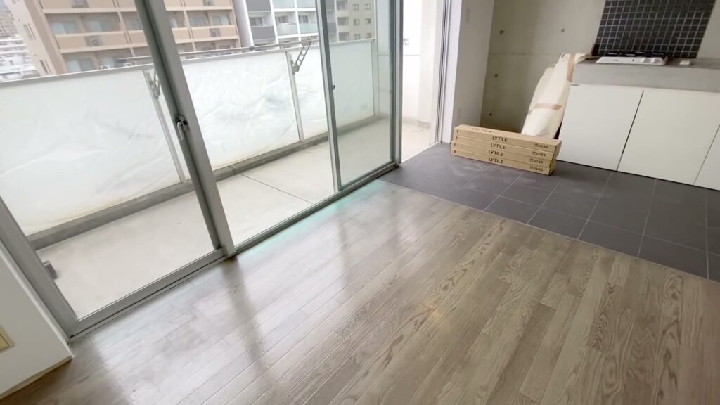 広島市中区の1R 1Rの窓側