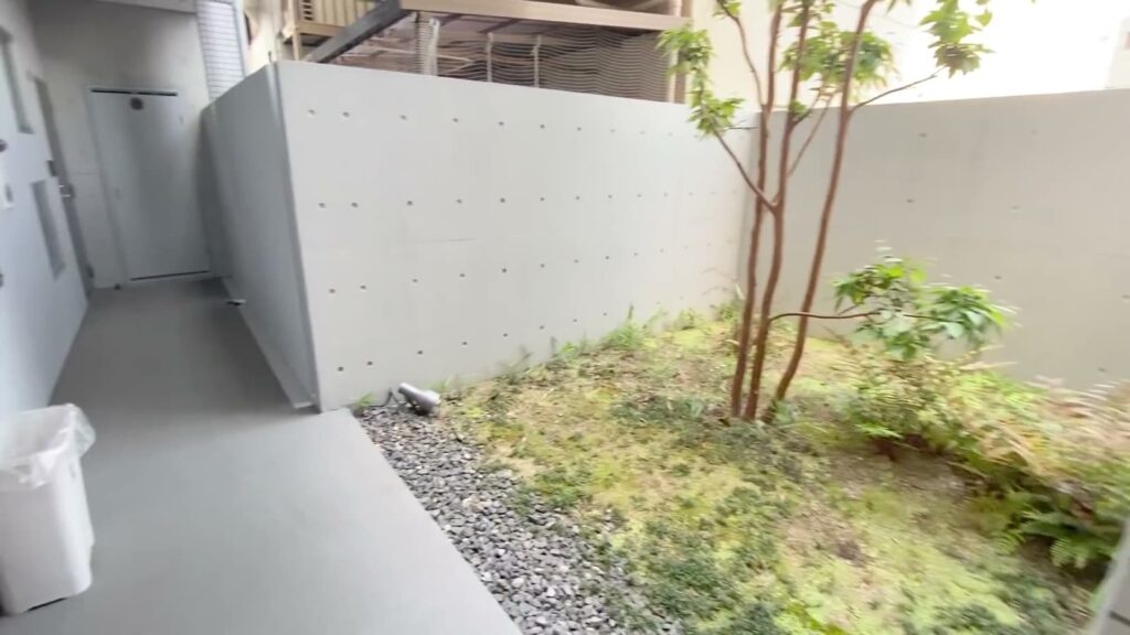 広島市南区の1LDK 1LDKの中庭