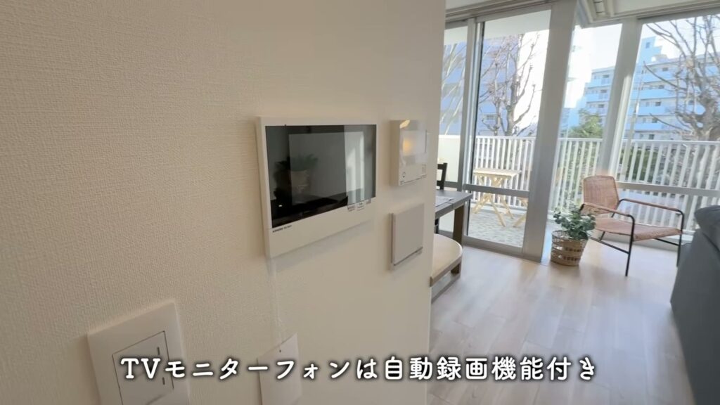 グリーンタウン小金井 2LDKのモニター付きインターホン