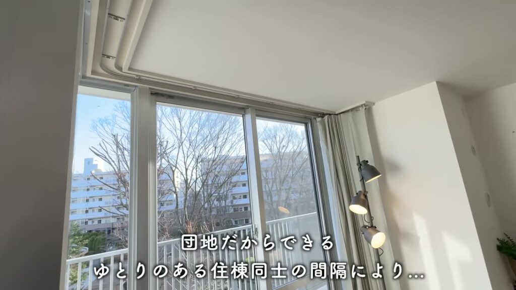 グリーンタウン小金井 2LDKの住棟の間隔