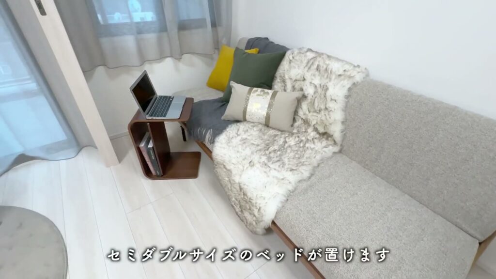 プレシスヴィアラ千葉登戸 1LDKのベッドを置いた洋室