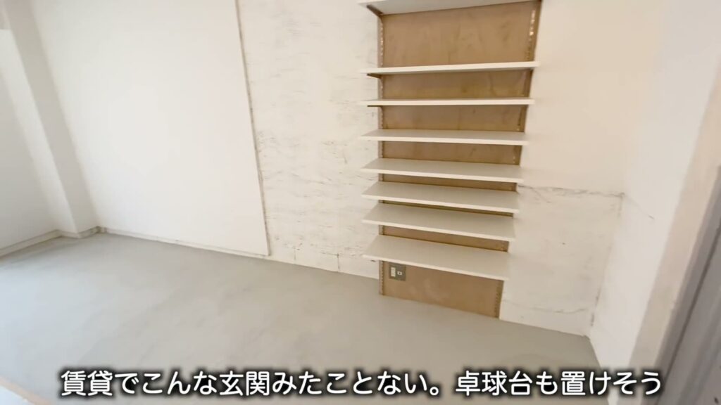 1Rの壁の棚