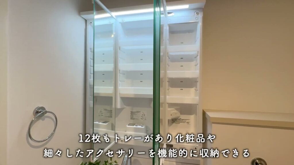 アーバニア志賀公園 2LDKの鏡裏の収納
