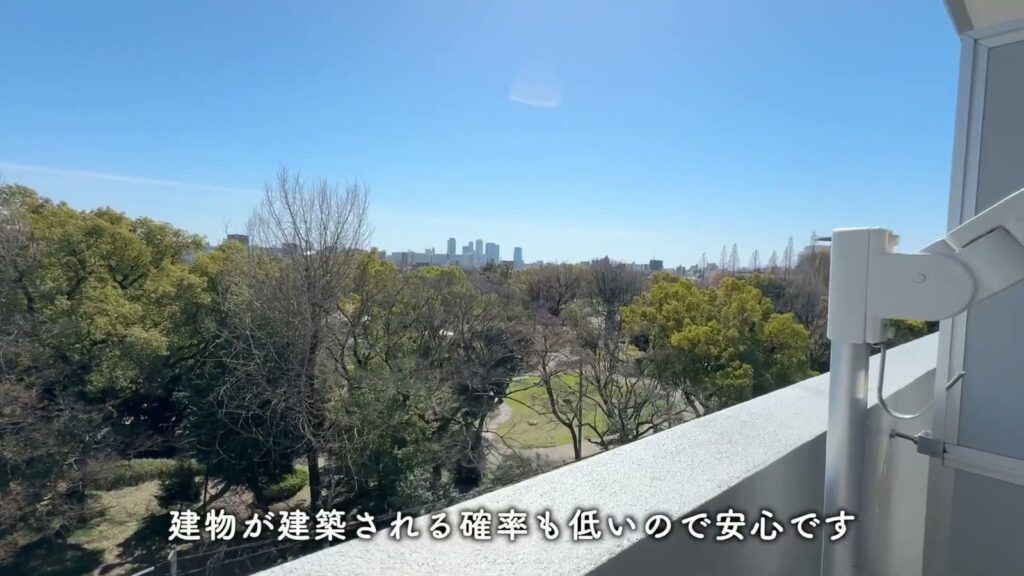 アーバニア志賀公園 2LDKの公園側の眺め