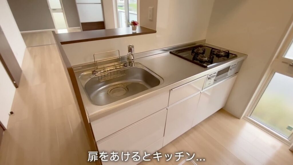 1LDKのキッチン