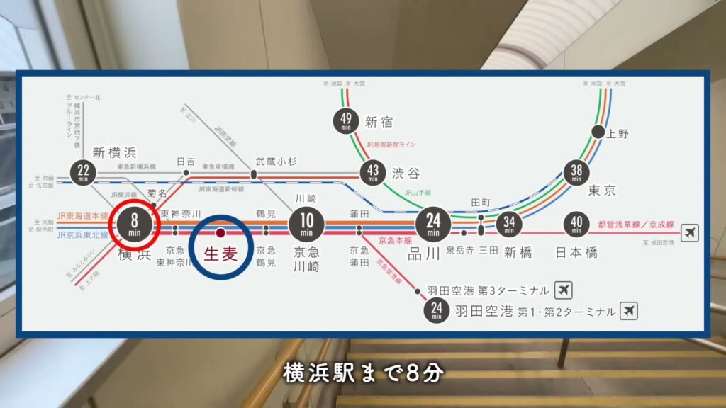 プライムスタイル横浜生麦 1LDKの路線図
