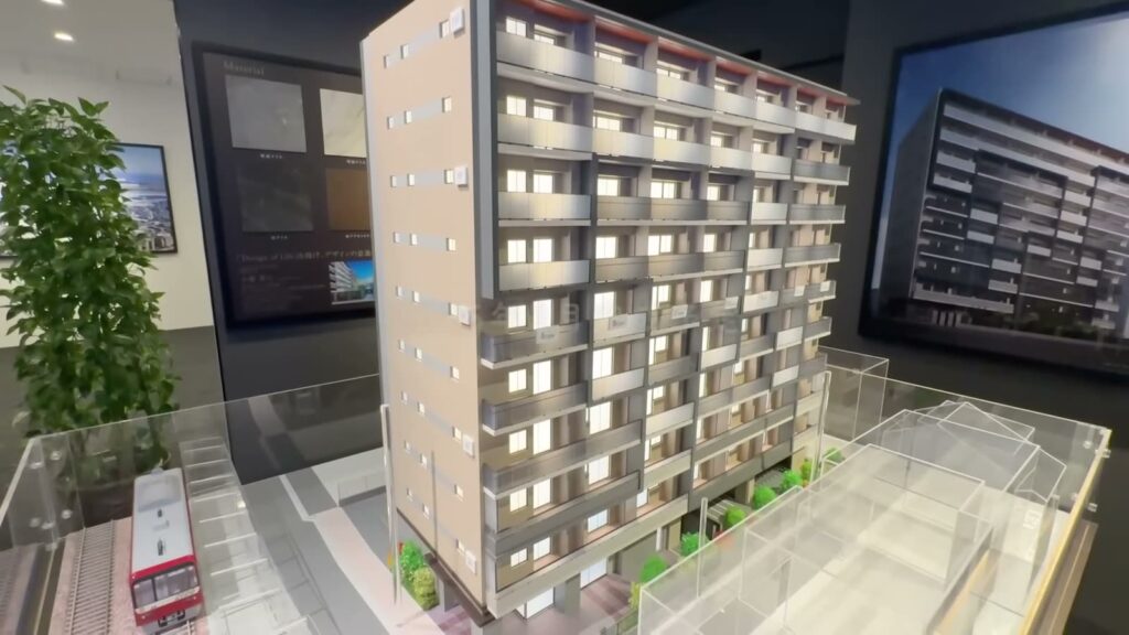 プライムスタイル横浜生麦 1LDKの建物模型