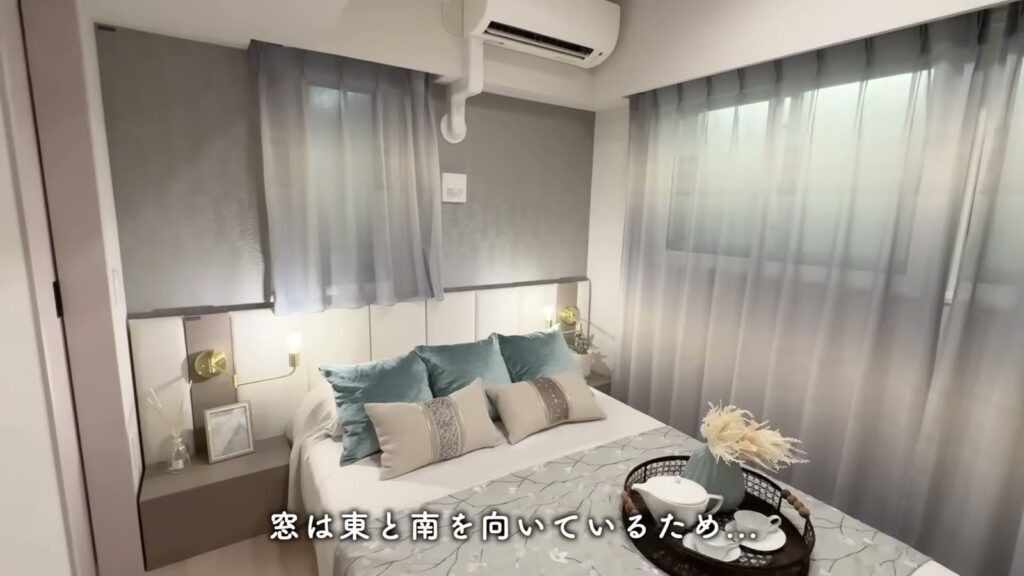 ジェイグラン国立 2LDKの主寝室の窓