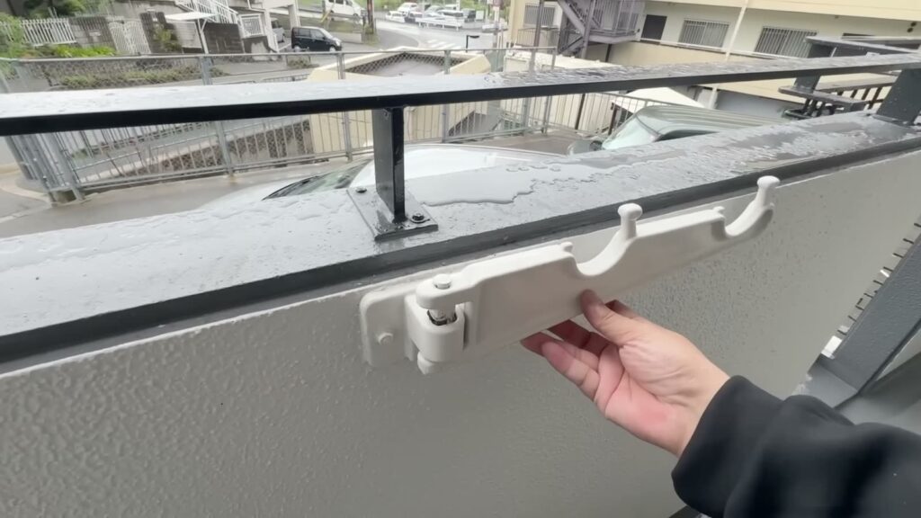 豊中市西泉丘のワンルーム 1Rの物干し金具