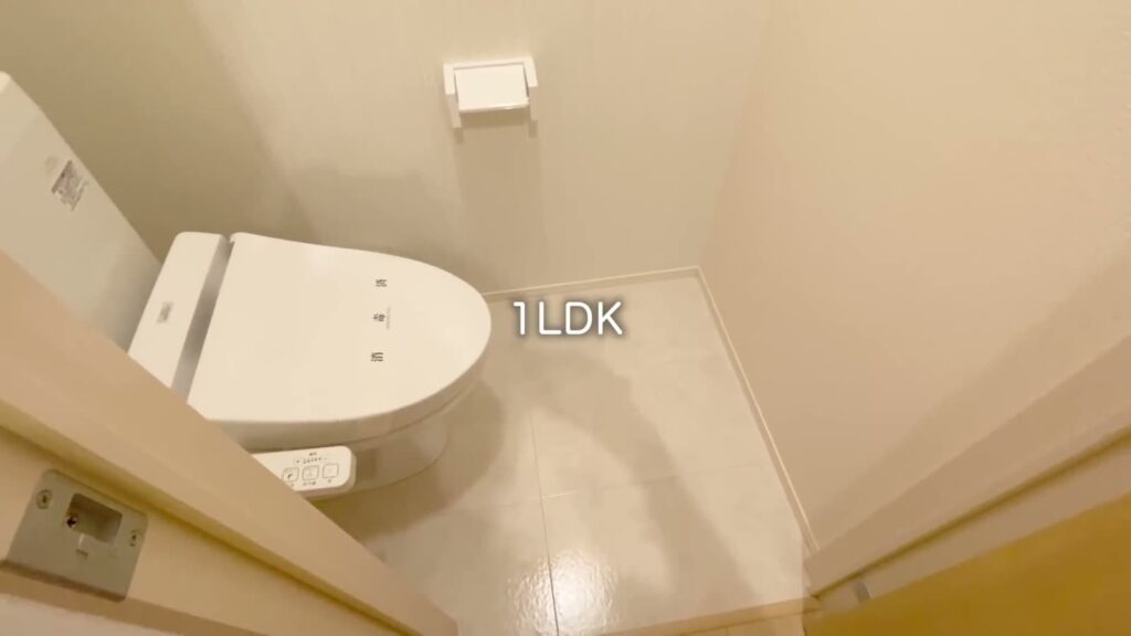 1LDKのトイレ