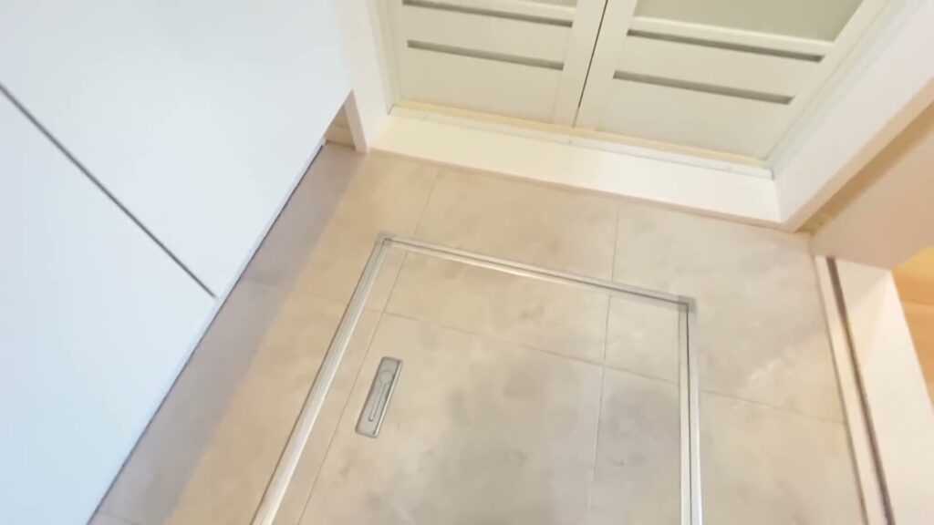 1LDKの洗濯機置き場