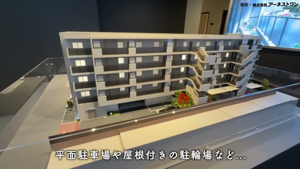 サンクレイドル成増 3LDKの模型の外観