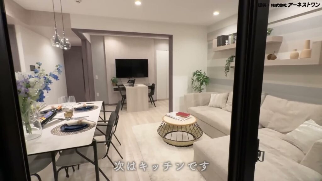 サンクレイドル成増 3LDKのLDK全景