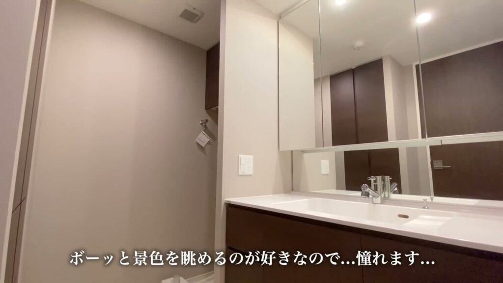 シティタワー広島 2LDKの洗面台
