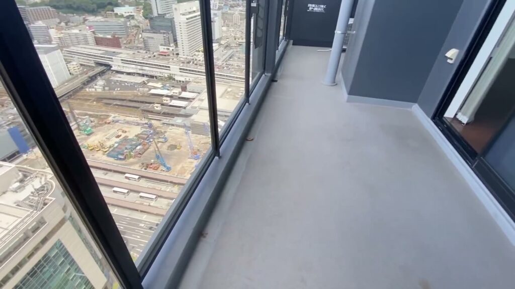 シティタワー広島 2LDKのベランダ