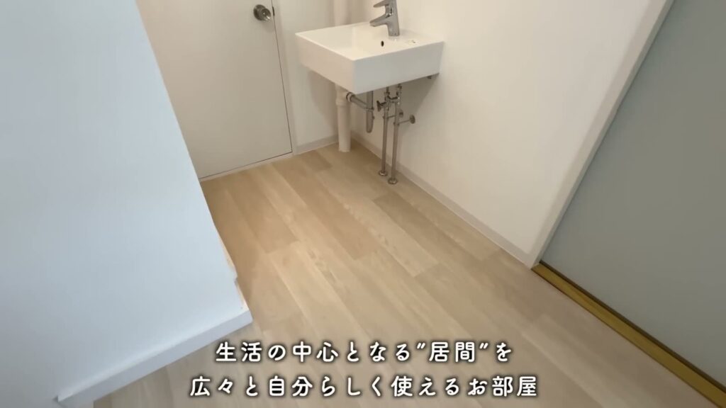富田団地 1DKの洗面室
