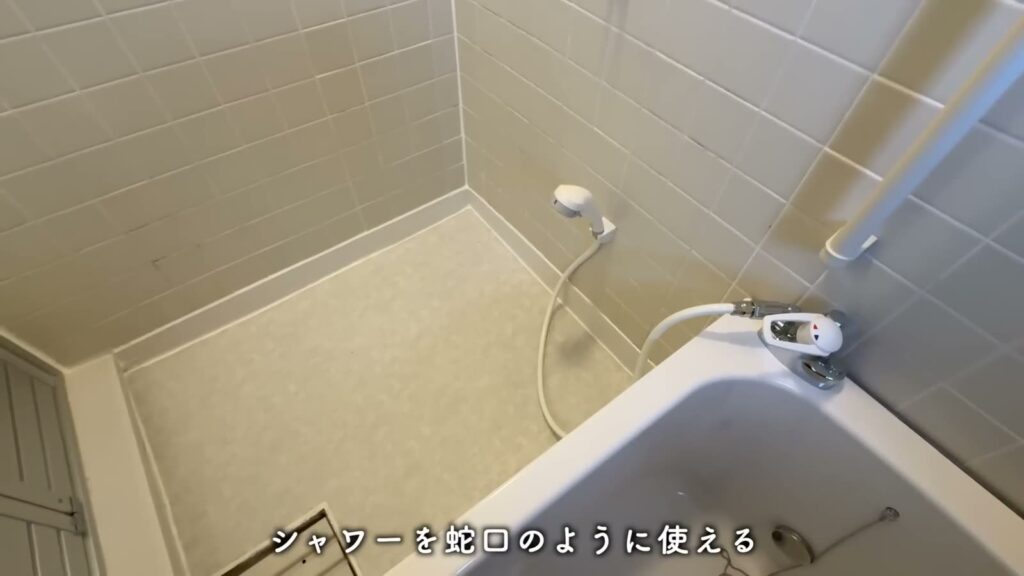 富田団地 1DKのシャワー