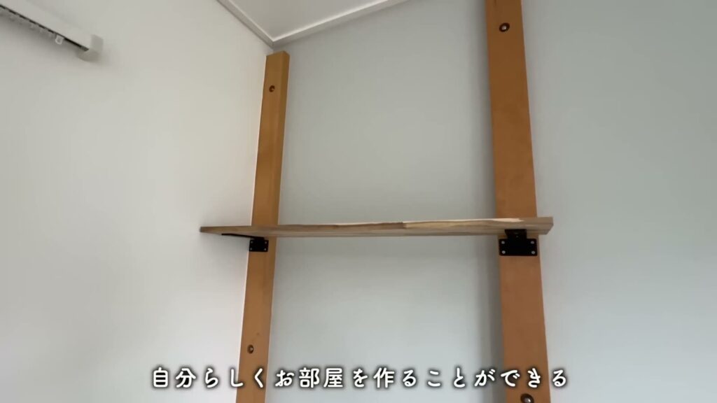 富田団地 1DKの柱の棚